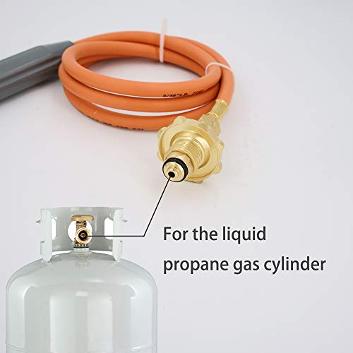 Welding-Torch-Fueled-By-20-lb-Propane-With-Type-1-Valve-OPD-Valve