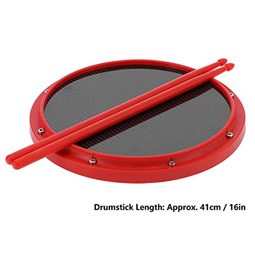 Drum Training Pad, Schokabsorberende Mat Dumb Drum Pad Drumsticks voor Outdoor voor Familie (rood) - Image 7