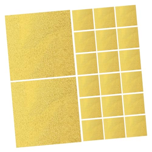 Cabilock Candy Foil Wrappers 200pcs Gold Aluminum Foil for Baking Kitchen Party Storage