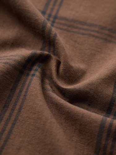 Image of The Souled Store: Blue Sails Men and Boys Long Sleeve Collared Neck Button Front Blue and Cream Checked Embroidered Regular Fit Cotton Linen Shirt