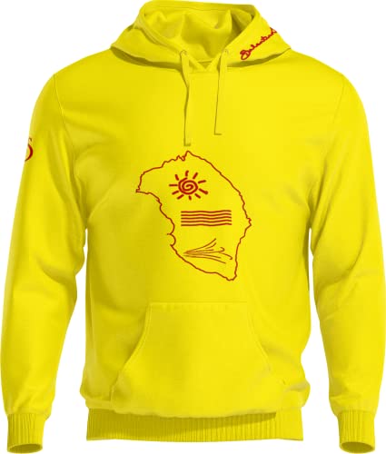 Sweat à capuche Salento jaune taille M l'esprit de Lecce Italia