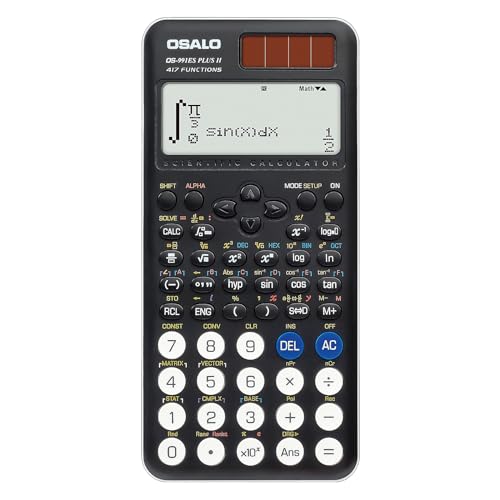 La mejor comparación de Cual es la mejor calculadora cientifica de esta semana. 36 pendancy Calculadora Científica 417 Función 2 Líneas 12 Dígitos Pantalla Escrita Calculadoras solares y batería útiles Escolares para Estudiantes y universitarios (991es Plus...