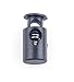 Black Single Barrel Mini Cord Lock Stopper Plastic 25 Pack