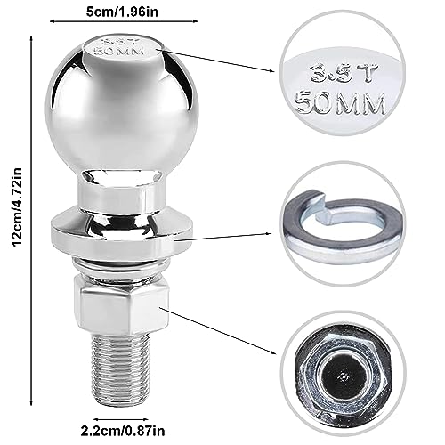 Sfera di traino, 3,5 T, 50 mm, Attacco a Sfera per...