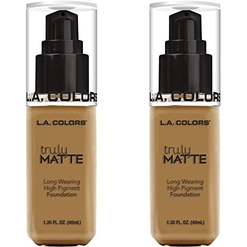 L.a. Colors Truly Matte Foundation, Deep Tan, 1.35 Fl. Oz. (Pack Of 2) #TOP10