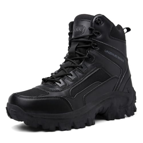 Vietnam Jungle Ankle Boots for Men Tactical Military Army All-Terrain Combat Booties Lightweight Waterproof Mid Top Non Slip Sole Outdoor Wild Climb Hik Desert Camp Airsoft Training Sports Work Shoes
