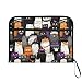 ALAZA Cat Kitten Hat Halloween Expandable Filing Folder Storage Organiser Box Files, 13 Pockets Zip Filing Folders for Home or Office Documents
