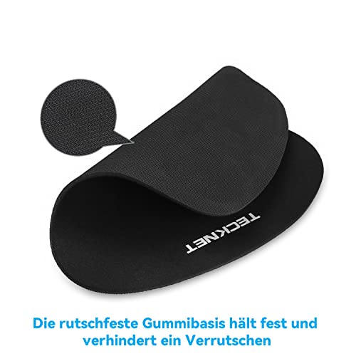 TECKNET Mauspad mit Gelkissen, Memory Foam Mousepad Ergonomisches Wasserdicht Komfort Mausmatte mit Handgelenkpolster Handauflage, für Büro/Home Alle Maus Offfice Heim Computer Laptop