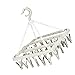 Generic 360 Degree Rotation Clothes Drying Hanger with 32 Clips for All Applicable Scenes Plastic (Beige C0P0Q)