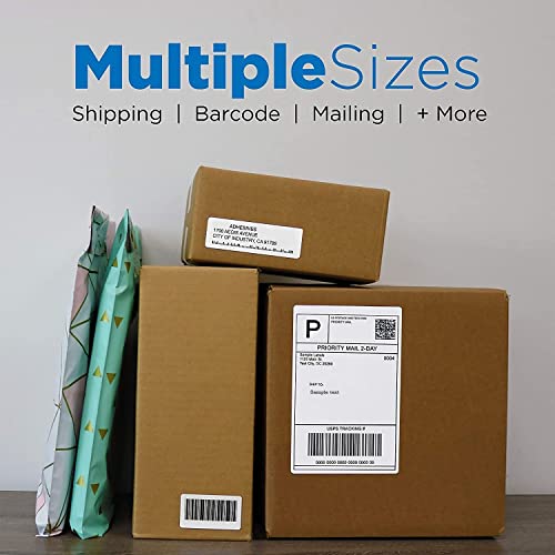Image of True-Ally 50x38 Direct Thermal Barcode Label Sticker - 2 x 1.5 inch - 50mm x 38mm - 2 Ups - 2000 Labels Per Roll - White Self Adhesive Sticker for Printing Barcoding (3 Roll Per Pack (6000 Labels))