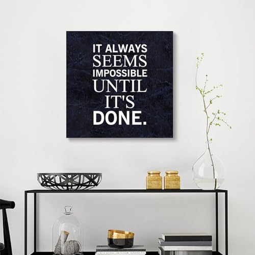Póster de pared con frase motivacional, el regalo de boda perfecto para un nuevo hogar rústico 4