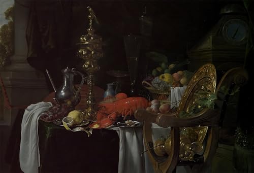 Tableaux affiche de arts Jan Davidsz de Heem nature morte toile 60x90cm