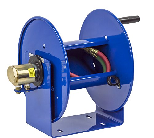 Coxreels 117Wl-1-200 Welding Hand Crank Hose Reel: 1/4" I.d., 200' Twin Oxy-Acetylene Welding Hose Capacity, Less Hose, 200 Psi #TOP1