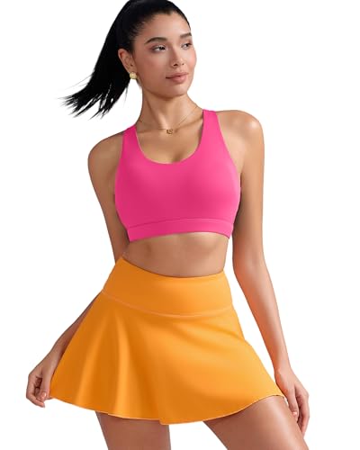 RUNNING GIRL Sports Bra Review: The Ultimate Guide to Stylish Support! 5 RUNNING GIRL Sports Bra for Women, Criss-Cross Back Padded Strappy Sports Bras Medium Support Yoga Bra with Removable Cups(2353 Brilliant Pink_XS)