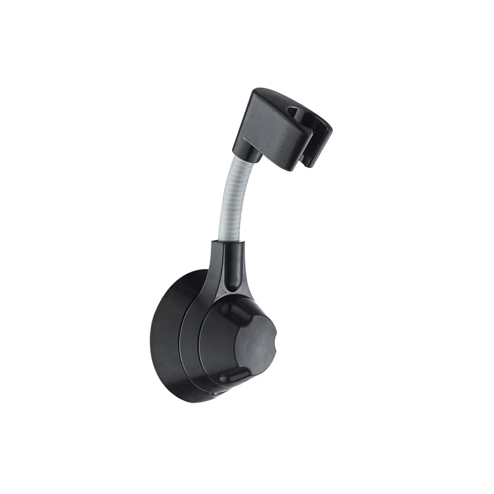 Shower Head Holder Suction Cup Shower Holder Adjustable Head Nozzle Handheld Punch-Free Multi Angle Rotation Bracket(Black)