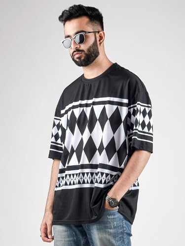 Image of ComicSense.xyz Unisex Tokyo Revengers Anime Oversized T Shirts for Men and Women, Draken Pattern Printed Drop Shoulder Tshirt