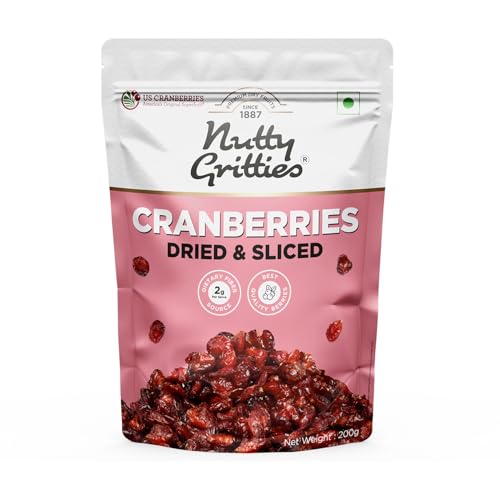 Nutty Gritties Dried US Cranberries 200g | Cranberry, Healthy Sna...