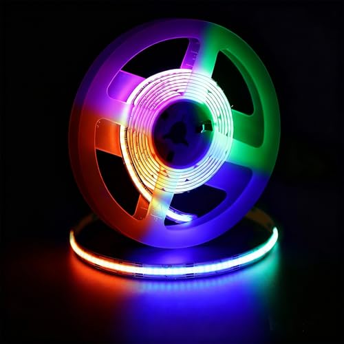 Tira LED RGBIC COB 1m Multicolor USB 5V Control táctil miniatura 1