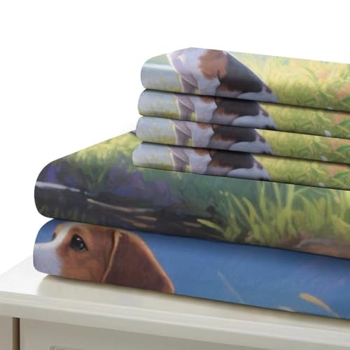 Housse de couette zippée Teckel 3D 140x200 parure lit microfibre