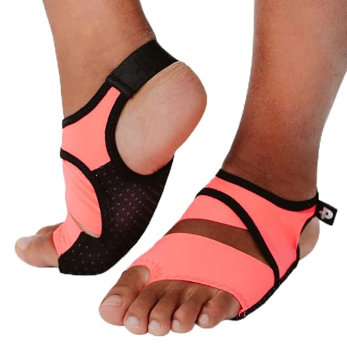 Image of PIGA Toeless Pilates Socks - Non-Slip Grip for Men & Women, Breathable, Durable for Pilates, Barre & Yoga Workouts
