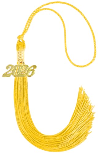 GRADFTY 2026 Tassel Graduation Gold Tassel 2026 for Grad Cap and Graduation Ceremony Accessory Decoration