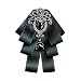 YanLen Groomsman Bridegroom Mens Bow Tie Fashion Bow Tie For Wedding Party (Black)