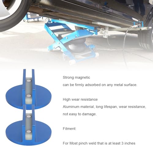 Adaptateur de cric magnétique pour éviter de plier les rebords de bas de caisse