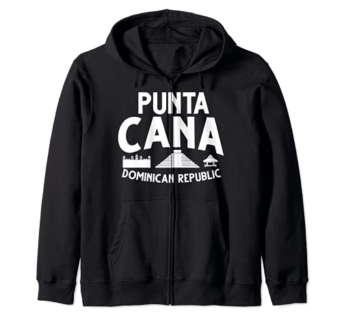 Mapa del de la ciudad de Punta Cana República Sudadera con Capucha