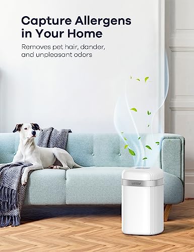 Air Purifiers For Bedroom: Welov H13 True Hepa Air Purifiers For Pets Allergens Removal To 0.1 Microns, 23Db Quiet, Night Light, Air Cleaner Odor Eliminator For Pet Hair Pollen Smoke Dust, Ozone Free #TOP3