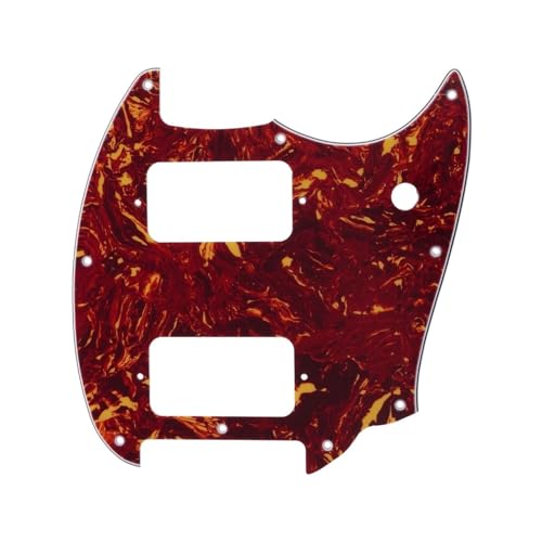 Pickguard de guitare HH à 9 trous et coins arrondis pour plaque protectrice