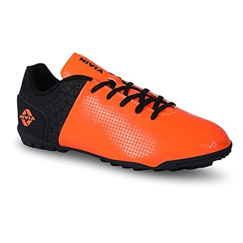 Nivia Aviator Football Shoes (Orange, Synthetic, UK 11)