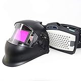 Powered Air Purifying Respirator Auto Darkening Welding Helmet, Personal Protective Equipment, Industry Welding Mask PAPR Kit (B. Helmet PAPR Kit)