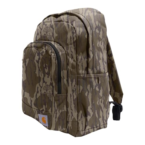 Image of Carhartt 25L Classic Laptop Backpack, Durable Water-Resistant Pack W / 16 inch Laptop Sleeve and Multiple Organizational Compartments, Mossy Oak Bottomlands