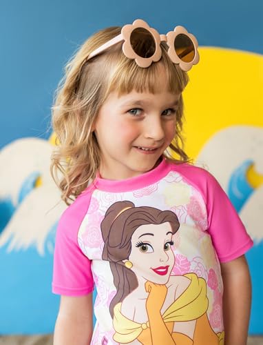 Image of Disney Princess Frozen Marvel Elsa Minnie Toddler Girl Swimsuit Tankini Bathing Suit 2 Piece Swimwear UPF 50+ Rashguard