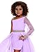 Girls Pageant Dresses Chiffon Satin Ball Gown One Shoulder Sequin Birthday Party Fun Fashion Dress Fuchsia 10