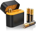 Pour Meta Quest 2/3/3S Accessoires de contrôleur Pack batterie rechargeable avec chargeur, paquet de 4 1.5V 2400mAh Batterie longue durée avec boîte de stockage de charge pour Oculus Quest 2/3/3S Accessoires de contrôleur