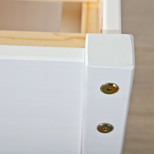 Cama Casal Multifuncional Madeira Maciça 6 Gavetas Charme Inter Link Branco Lavado