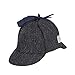 Price comparison product image WALKER AND HAWKES - Harris Tweed Watson Deerstalker Hat - Gunmetal Grey - 2X-Large (61cm)