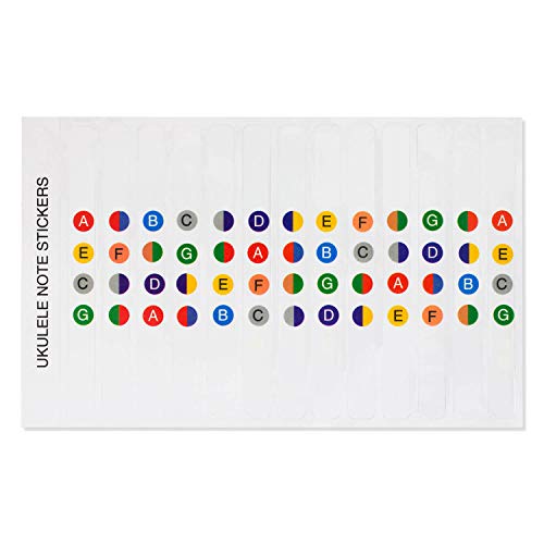 TIGER Ukulele Note Stickervel voor beginners, UKE-STICKER - Image 6