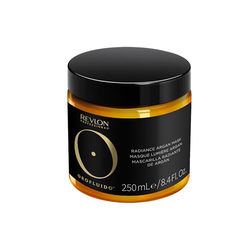 REVLON PROFESSIONAL OROFLUIDO RADIANCE ARGAN MASK, Maschera Rinforzante per la Riparazione dei Capelli con Olio di Argan, Trattamento Intensivo – 250 ml