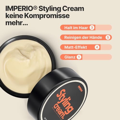 Imperio Styling Cream – Haarwachs mit mattem Finish