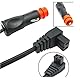 Okaywork verlängerungskabel - zigarettenanzünder verlängerung, 12V 2M Stecker Auto Kühlschrank Kabel, für Kühlbox Dometic, Alpicool, Waeco CF, ARB, Setpower, ICECO, Zigarettenanzünder stecker.