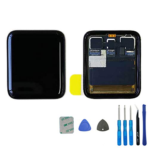 - E-yiviil - Pannello Touch Screen LCD Compatibile con Apple Watch Series 2st 42 mm, Vetro Nero + Strumenti