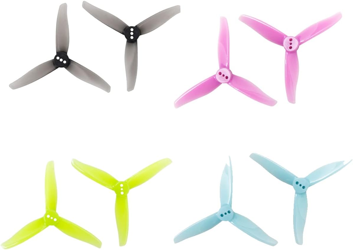 16pcs GEMFAN 3016 3inch Propeller 3-Blade Props1.5mm Hole for 1108~1303 Motor FPV Toothpick Multicolor Quadcopter