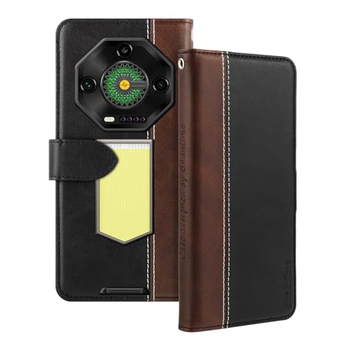 Shantime ���U�[�t���b�v�P�[�X Ulefone Armor 33 �Ƃ̌݊������� �J�[�h�z���_�[�t�� RFID�u���b�N �}�O�l�b�g�L�b�N�X�^���h �X�����t�B�b�g �r�W�l�X�ی�J�o�[(�u���b�N)