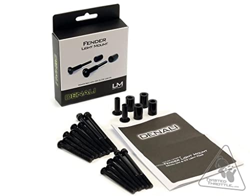 Support éclairage Denali garde-boue DM D2 moto avec visserie M5 M6