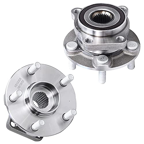 Detroit Axle - 2 Front Wheel Bearing Hubs for 09-14 Subaru Forester 08-14 Impreza 13-14 WRX XV Crosstrek, 2009 2010 2011 2012 2013 2014 Wheel Bearing Hubs Assembly Replacement