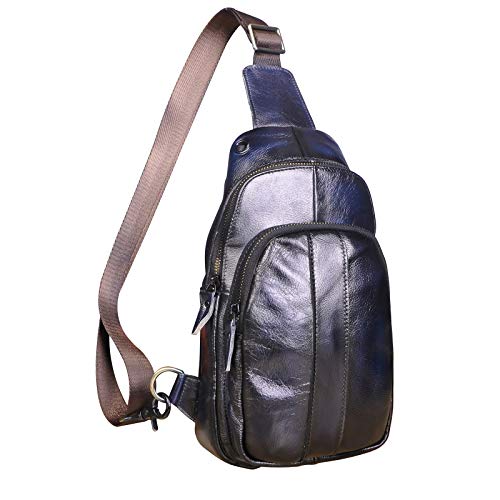 Mochila de una correa para hombre en piel, la solución para llevar tus cosas al aire libre