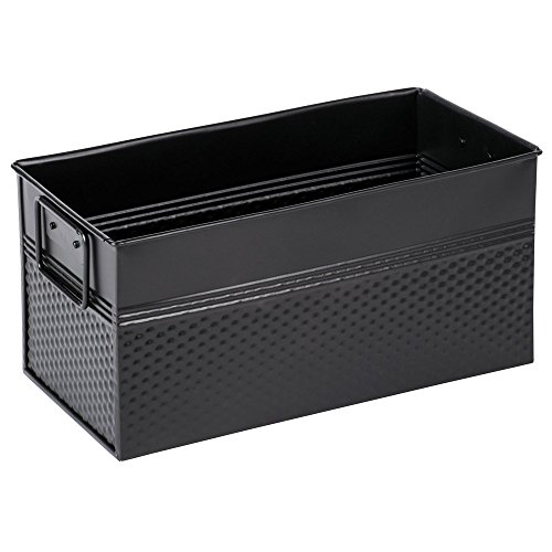 American Metalcraft 12-1/4" x 6-1/4" Third Size Black Rectangular Beverage Tub
