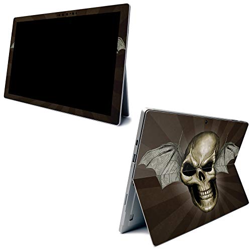 Image of MightySkins Carbon Fiber Skin for Microsoft Surface Pro 7 - Skeleton | Textured Carbon Fiber Finish | Easy to Apply, Remove, and Change Styles | Made in The USA